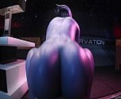 Liara's Big Booty Rides A Cock - (Spluckytama) from liara jack o pose anal with sound 3d animation hentai mass effect game anime