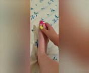 Young babe strokes her sexy feet with pink pedicure - LuxuryOrgasm from cute female feet licking