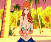 Nami gives you the handjob of your life on the beach JOI - One Piece from one piece hentai nami masturbate