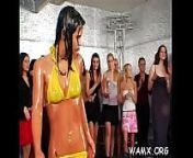 Adult females are in for a wet look nudity oral-service jointly from group nudity in adult magaz