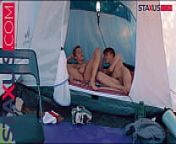 STAXUS :: SUMMER CUMP ! Two friends give free rein to their passion in a small and warm tent. from son of bambi twink