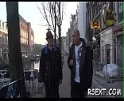 Old chap takes a walk in the amsterdam redlight district from xxx nehtaur district bijn