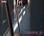 MESSALINA - LATINA MILF WITH NO PANTIES FLASHES HER WET SHAVED PUSSY TO A STRANGER IN THE SUBWAY WHILE HE WAS TAKING PICTURES from exhibitionist wife flashing strangers completely nude at the public beach