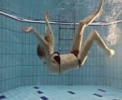 Hot underwater chick Nastya naked and hot from twins vlada e nastya