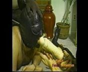 Two hot fillies make a hung stallion suck on a long dildo from mame sex photo