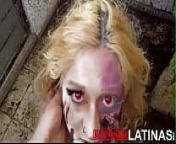 ExposedLatinas - Latina blonde zombie girl gets fucked like a beast from download zombie horror porn full movies