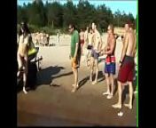 naturistcams.com Young nudist girl strips naked on a public beach part 1 from nudist naturist miss