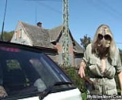 He doggy-fucks old girlfriends mother outdoors from outdoor fuck mother