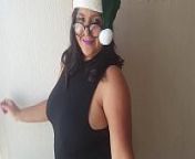 A BBW christmas elf in UK from try on haul curvy