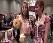 Britney Amber with TeddyLoveBear at AE Expo from teen ae