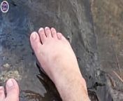 Mika's big feet had lots of fun by the water from girls feet worship on water xxx call al