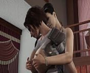 Jill Valentine meets Excella romantic sex from hentai re