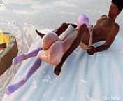 Super Hot BBC Fucking A Tight White Pink Girl Anal in 3D Animation from sex animase 3d super hot