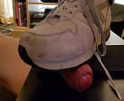 Trampling my Cock in Training Shoes from gay shoe trample