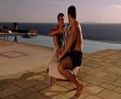 Carla Has Threesome Sex with a Couple of Guys out by the Pool from indian girl private clips