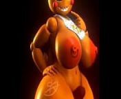 Toy Chica and her big thighs from toy chica