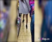 Shameless teen shows her naked body in a shop and gets the whole 'hood horny from uqasha senrose fake naked