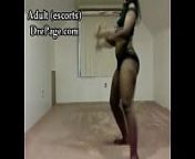 Black girl shaking that pretty ass from sexy chick dancing