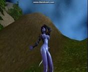 Void Elf dancing in celebration of getting an emerald whelpling from wwwxxx voides com com2021