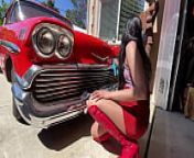 Pedal Pumping my neighbors 1958 Chevy Impala (Preview) from i stay with my beast friend s stepmother at the hotel and she helps me to rest easy