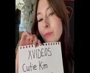 Verification video from cutie kim