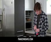 FamilyMoans-Stepmom Penny Barber catches stepson Tyler Cruise fucking a can of raw dough and helps him out from tyler cruise