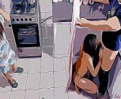 Me Follo a mi Hijastra Caliente al Lado de su Mama en la Cocina Cartoon Hentai from al wamid alazrak cartoon