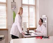 Blonde busty nurse Amber Jayne rides Doc's big fat dick at the XXX clinic GP454 from world fat xxx vedioulimoottil