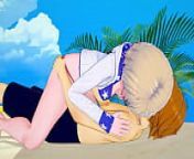 Rent-A-Girlfriend: Kazuya Loses His Virginity to Mami at the Beach from ruka sarashina kanojo okarishimasu 3d hentai 1