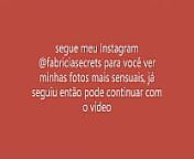 Fabricia secretes safada pede para seguirem no Instagram ela from onlynfans fabricia freitas