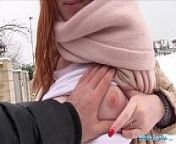 Public Agent German redhead Anny Aurora loves cock from aurora ramazzotti nude fakes
