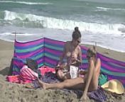 Exhibitionist Wife 484 Part 5 - Mrs Ginary and Mrs Nikki Brooks Teasing Nude Beach Voyeur!Spreading legs and teasing cocks in public! from fkk rochelle crazy badenixen 5 nudisten welt holynature nudistxxxxxxww
