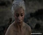 Emilia Clarke Fully Nude in Game of Thrones from emilia clarke all sex scenes