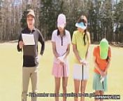 Asian golf game turns into a toy session from game video golf