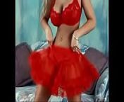 Big bouncy boobs in red lingirie from christina khalil nude dancing