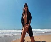 Teen Girl on a wild Nudist Beach jerks off, Sucks Dick, Shows Legs Public Outdoor, Blowjob from boys naked fkk girls