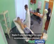 Fake Hospital Doctor offers blonde a discount on new tits from doctor new