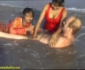threesome indian beach fun from desisx