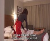 Subtitled CFNM Japanese hotel milf massage leads to handjob from sendurai