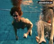 Two sexy amateurs showing their bodies off under water from icdn ru nudist body paintla movie hot raamil actor