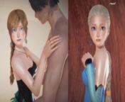 (3D Porn)(3D Hentai)(Frozen) Sex with girls dressed as Anna an Elsa from porno ann