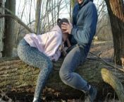 Fucked a sexy married stranger in the park from unexpected sex