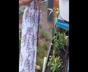 Gardening braless from richa gango sex bh