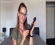 Squirt alarm with the double ended black Vibrator - SFW review from ndea babe sixy hd