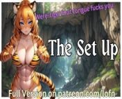[F4A] The Set Up - Bratty Were-Tigress Tongue Fucks from furry hentai solo