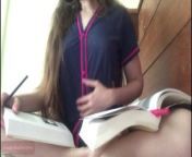 Horny Schoolgirl realizes she must play to stay calm from queengem schoolgirl pussy tease