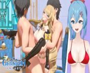Vtuber Hentai React: &quot;Navia Held Down and Creampied&quot; - Genshin Impact ! from eupa