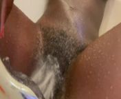 The shower head makes my hairy petite pussy feel so good from samantha xossip f