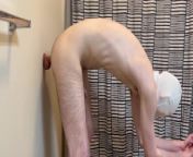 Skinny Male Riding Large Dildo While Masturbating 60fps HD from kinky lows