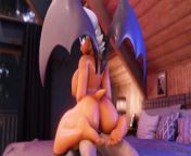 Curvy Rouge the Bat Rides Your Cock Oiled from coda golpo